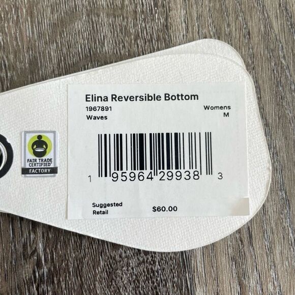 pRana Elina Reversible Swim Bottom Waves NWT Med - Picture 3 of 5